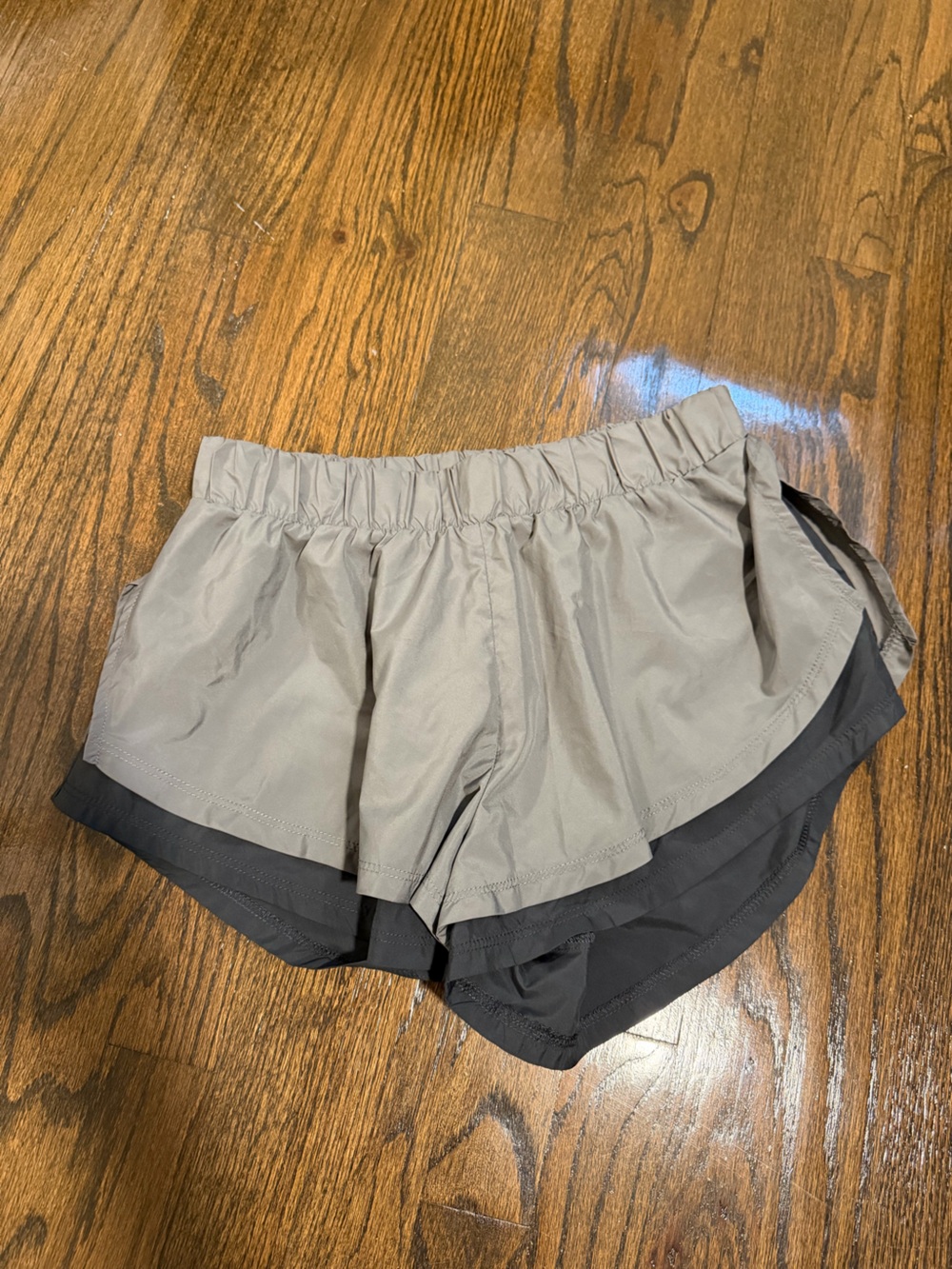 FP Movement by Free People Run ForTwo-Tone Running Shorts — Light Gray and Navy